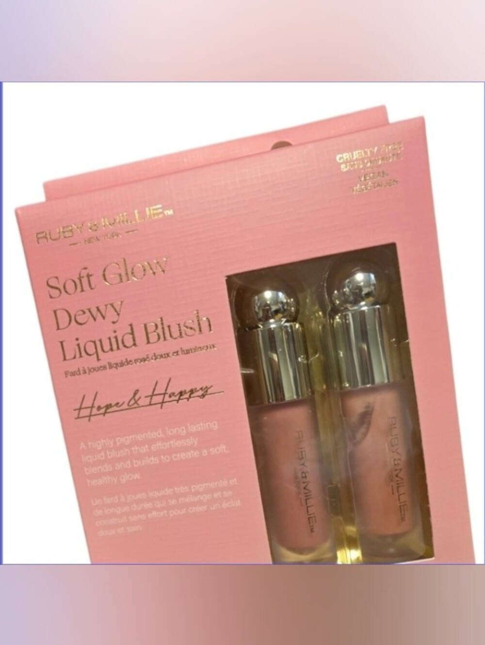 Ruby & Millie Soft Glow Dewy Liquid Blush Set New